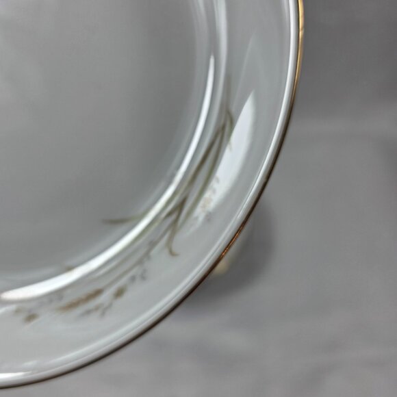 FOUR Fine China of Japan Golden Harvest Soup Bowls Gold Wheat Sprays on Rim - Picture 9 of 12